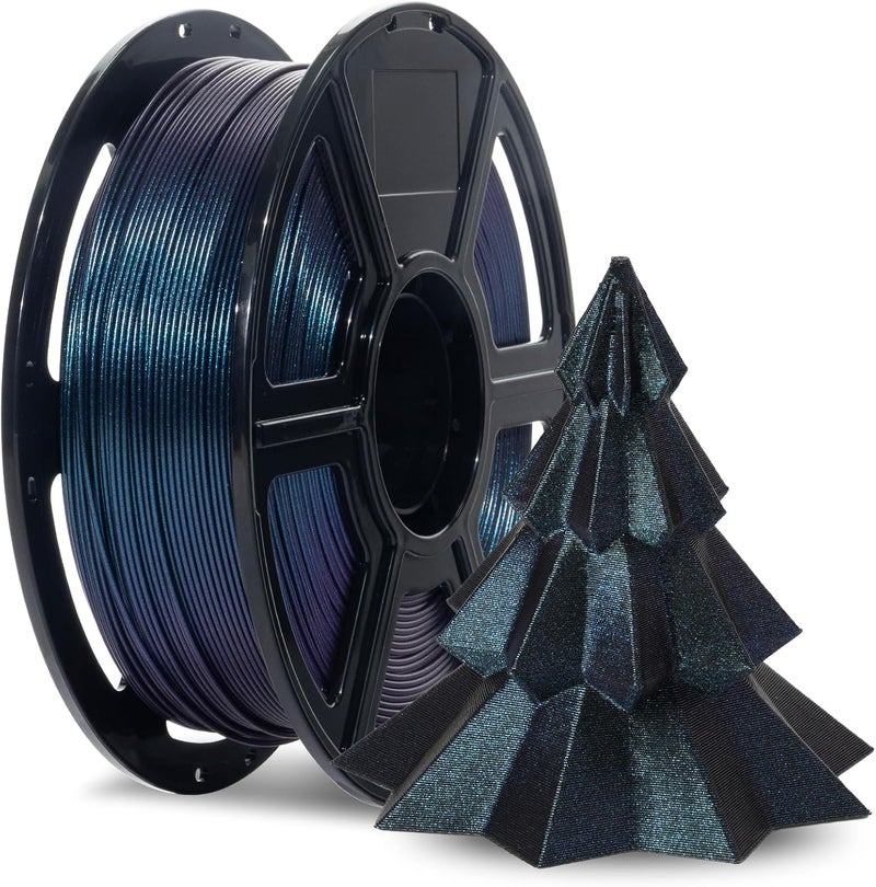 FLASHFORGE Rapid PETG Filament 1.75mm Burnt Titanium, 600mm/s Fast Printing, 3D Printer Filament 1kg Spool, Dimensional Accuracy +/- 0.02mm, Changing Colors with Light, Perfectly Hide The Layer Line - Image 1